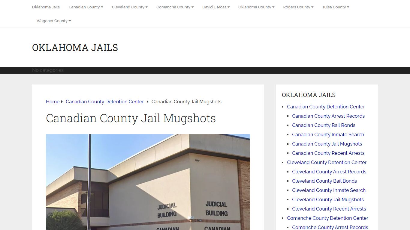 Canadian County Jail Mugshots - Oklahoma Jails